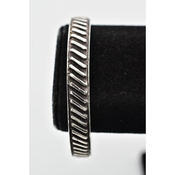 Patrick Mavros 925 Sterling Silver Cuff Bangle Bracelet 42.8 Grams Signed Unisex - Picture 1 of 12